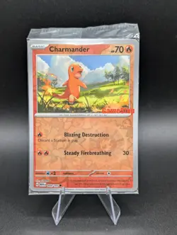Pokemon TCG - Charmander 4/165 - GameStop Stamped Promo - Sealed - Image 1