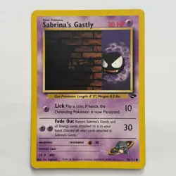 Pokemon Gym Challenge Sabrina's Gastly 96/132 MP dd - Image 1