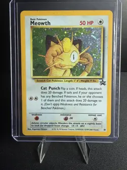 Pokemon TCG WOTC Meowth Black Star Promos Holo. 10 - Image 1