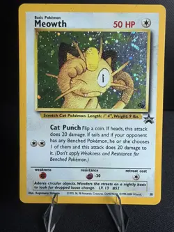Pokemon TCG WOTC Meowth Black Star Promos Holo. 10 - Image 3
