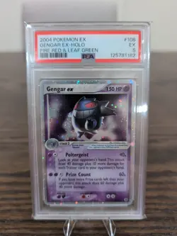 PSA 5 Gengar ex 108/112 FireRed & LeafGreen Holo 2004 Pokemon - Image 1