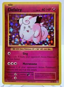Pokemon TCG - Clefairy - 63/108 - Evolutions - Holo - NEAR MINT - Image 1