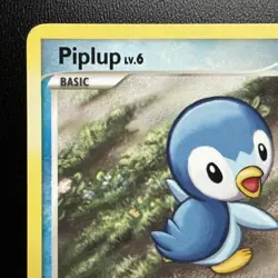 FREE SHIPPING 2009 Pokemon, Pop Series 9, #16/17 Piplup Lv. 6, Common - Image 2