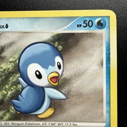 FREE SHIPPING 2009 Pokemon, Pop Series 9, #16/17 Piplup Lv. 6, Common - Image 3