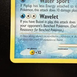 FREE SHIPPING 2009 Pokemon, Pop Series 9, #16/17 Piplup Lv. 6, Common - Image 5