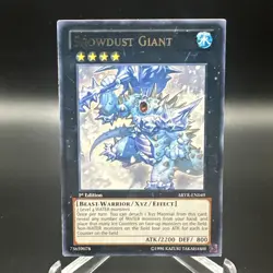 Yugioh! Snowdust Giant ABYR-EN049 Rare 1st Edition Near Mint - Image 1