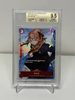 One Piece TCG Sanji (Parallel) OP10-005 Alternative Art Royal Blood Foil BGS 9.5 - Image 1