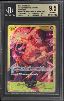2024 ONE PIECE 500 YEARS IN THE FUTURE JAPANESE #OP07119 PORTGAS.D.ACE BGS 9.5 - Image 1