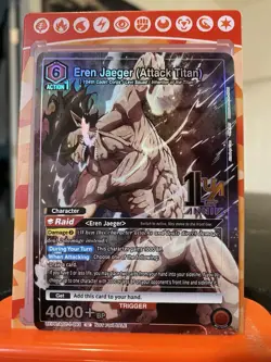 Union Arena Eren Yeager Alternate Art Promo Attack On Titan - Image 1