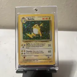 Pokemon TCG Raichu Holo Rare Card Base Set, 14/102 Perfect Condition - Image 1