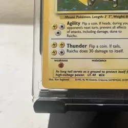 Pokemon TCG Raichu Holo Rare Card Base Set, 14/102 Perfect Condition - Image 5
