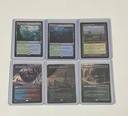 Magic The Gathering 6 Card Rare Land Foil/Non-Foil Lot all M/NM - Image 1