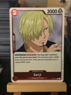 SANJI OP01-013 R ROMANCE DAWN ENGLISH ONE PIECE CARD GAME - Image 1