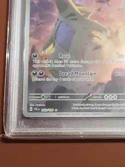 2023 Pokemon TCG Tyranitar Holo Card , Paldea Evolved, Illus. Rare, 222/193 PSA9 - Image 5