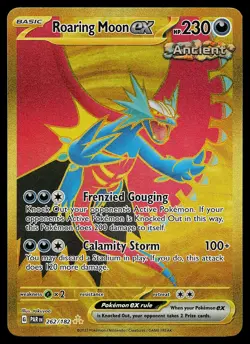 Pokemon Card - Roaring Moon ex Paradox Rift 262/182 Secret Rare - Image 1
