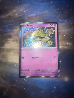 Pokemon Card Abra 148/091 Shiny Paldean Fates Near Mint - Image 1