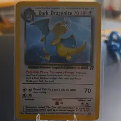 Pokemon TCG Dark Dragonite 5/82 Team Rocket Holo Rare 70 HP Stage 2 Card - Image 1