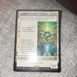 Magic: The Gathering Summon Knights of Round Enchantment Final Fantasy White My… - Image 1