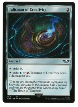 MTG Talisman of Creativity Universe Beyond Warhammer 40k Magic The Gathering TCG - Image 1