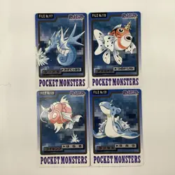 Seadra Seaking Magikarp Laplace Pokemon Carddass 1997 Bandai Pocket Monsters Lot - Image 3
