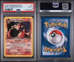 2000 Pokemon Team Rocket #4 Dark Charizard HOLO 1st Edition PSA 4 VG-EX VINTAGE - Image 3