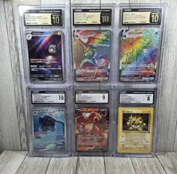 Pokemon TCG Lot Of CGC Graded Slabs Bellibolt Melmetal Garbodor Entei Electabuzz - Image 1