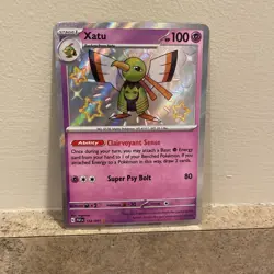 Xatu 152/091 SV: Paldean Fates Shiny Holo Rare 2024 Pokemon TCG NM - Image 1