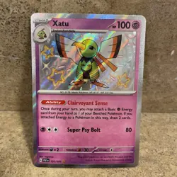 Xatu 152/091 SV: Paldean Fates Shiny Holo Rare 2024 Pokemon TCG NM - Image 2