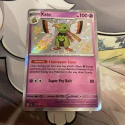 Xatu 152/091 SV: Paldean Fates Shiny Holo Rare 2024 Pokemon TCG NM - Image 3