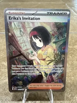 Erika's Invitation Special Illustration Rare Holofoil MEW 203/165 NM Pokemon TCG - Image 1