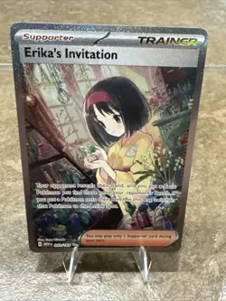 Erika's Invitation Special Illustration Rare Holofoil MEW 203/165 NM Pokemon TCG - Image 2