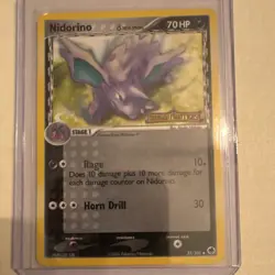 Pokemon TCG Nidorino Dragon Frontiers 35/101 Reverse Holo Uncommon 70HP Stamped - Image 1