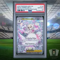 Mega Gardevoir EX SIR 2025 Pokemon Mega Evolution EN #178/132 PSA 10 GEM MINT - Image 1