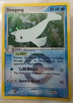 2004 Pokemon EX Fire Red & Leaf Green Dewgong-Reverse Foil #3/112 - Image 1