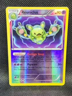 Pokemon Reuniclus Black & White Reverse Holo 57/114 Played Condition - Image 1