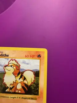 Pokemon Growlithe 28/102 1st Edition Shadowless, Base Set NM+ - Image 3