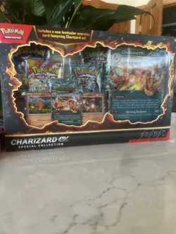 Pokemon TCG Charizard ex Special Collection Box – 5 Booster Packs – New Sealed - Image 1