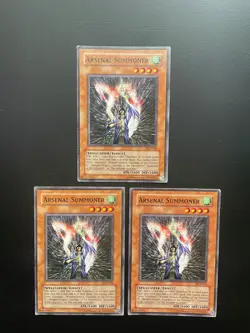 Yugioh Arsenal Summoner DCR-004 Unlimited Edition Common Damaged X3 - Image 1