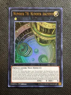 YuGiOh! - Number 78: Number Archive DRL3-EN026 Ultra Rare 1st Edition Near Mint - Image 1
