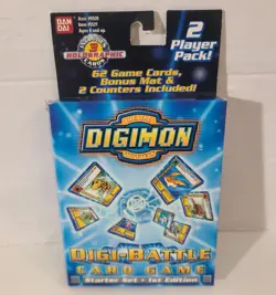 Digimon Digi-Battle 2 Player Starter Set Card Game 2000 Never Used - Image 2
