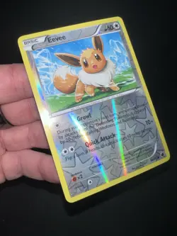Pokemon Eevee Card 89/116 Common Reverse Holo Plasma Freeze - Image 3