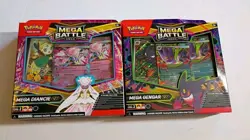 **2 Pokemon Mega Battle Deck Cards Set Gengar Diancie EX New Sealed** - Image 1