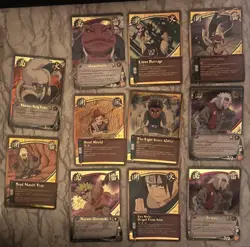 Naruto Ccg 1st Edition Super Rare Foil Lot Of 11 Card Game 2006 Excellent Cond! - Image 1