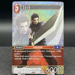 Zack 1-012R Foil Final Fantasy Card - Image 1