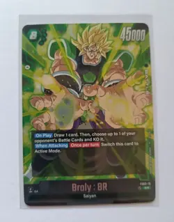DBS Dragon Ball Fusion World FS03-10 Broly SR Trading Card - Image 1