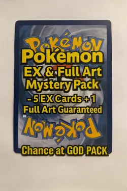 Pokemon EX & Full Art Mystery Pack, 5 EX Cards + 1 Full Art Guaranteed All Hits! - Image 2