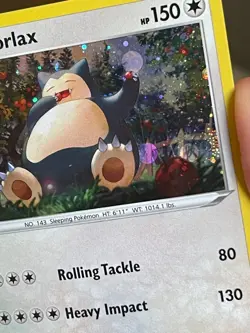 POKEMON SNORLAX 140/202 RARE COSMOS HOLOFOIL WITH SWIRL SWORD & SHIELD NM CARD - Image 4