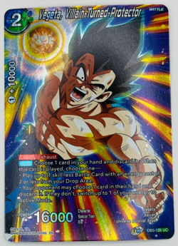Vegeta Villain Turned Protector Alt Art Foil Dragon Ball Super Card Game | NM - Image 1