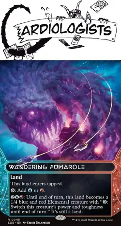 Wandering Fumarole 0045 | MTG | Stellar Sights | Land | Rare | NM - Image 1