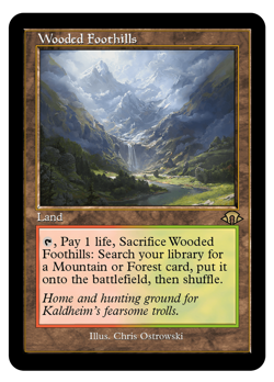 Foil Retro Wooded Foothills Fetchland HIGH QUALITY - Image 1
